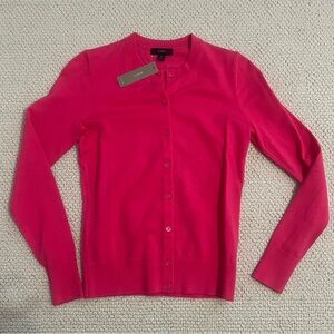 Pink J. Crew Jackie Cardigan